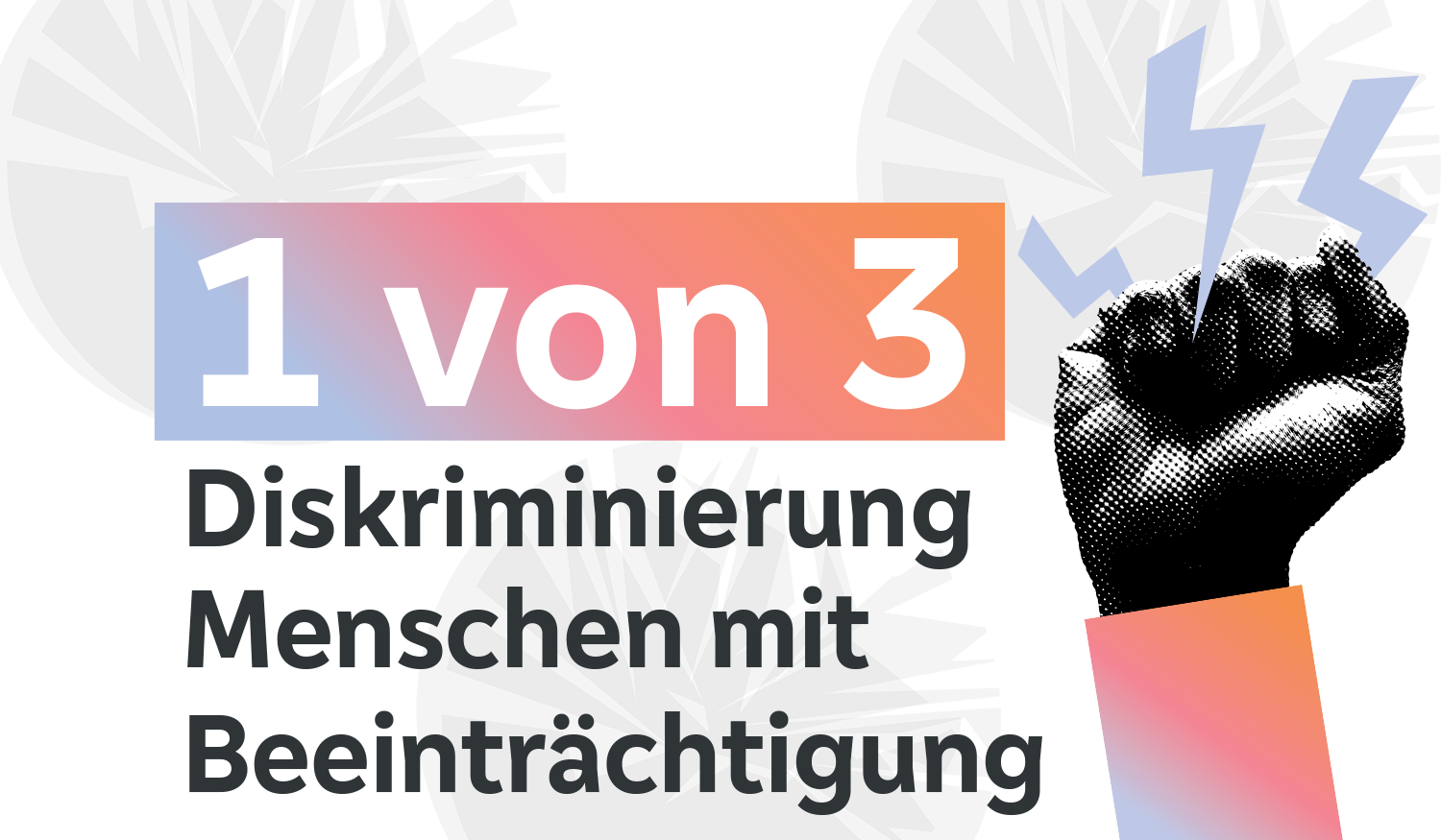 1 von 3 Menschen mit Beeinträchtigung erleben Diskriminierung in Deutschland